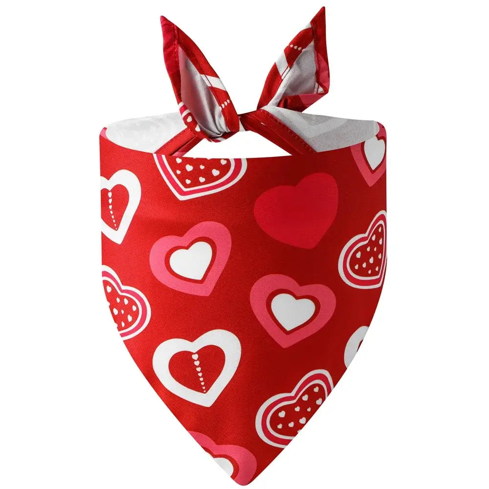LovePrint™ Valentine Bandana Pets Supplies Shop