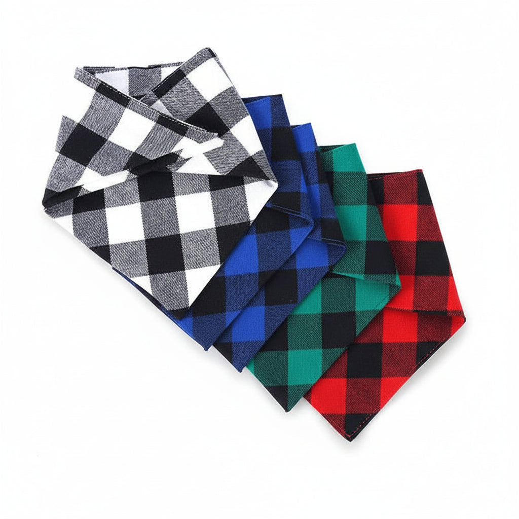 PlaidPaw™ Bandana Pets Supplies Shop