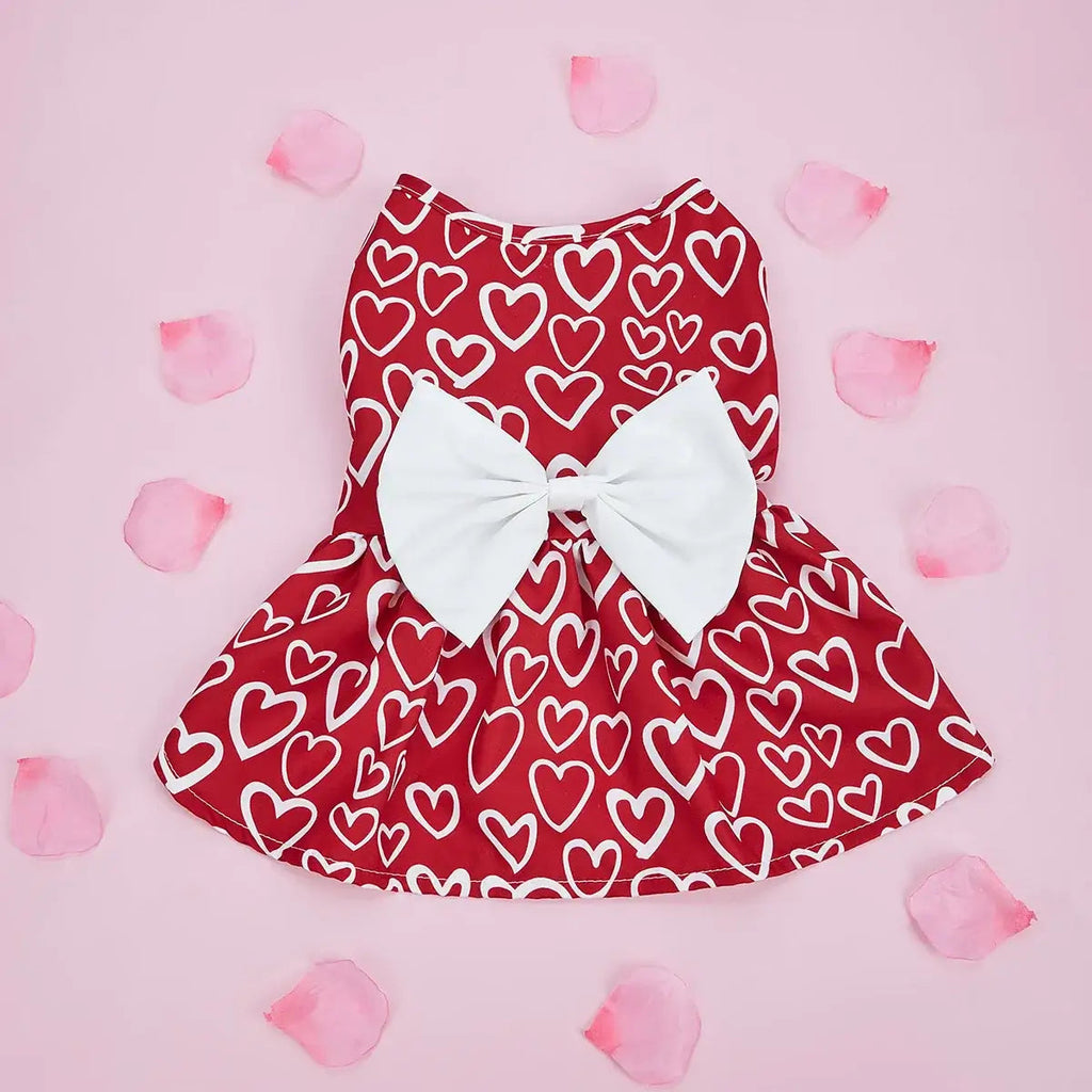 Valentine Bow™ Pet Dress Pets Supplies Shop