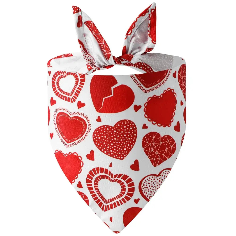 LovePrint™ Valentine Bandana Pets Supplies Shop