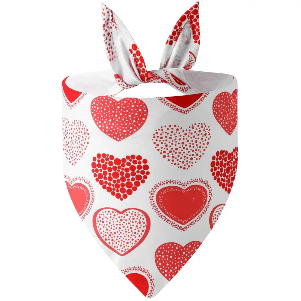 LovePrint™ Valentine Bandana Pets Supplies Shop