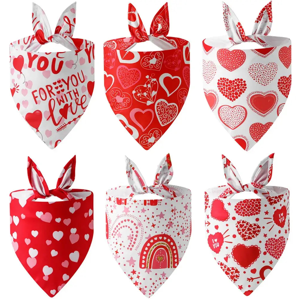 LovePrint™ Valentine Bandana Pets Supplies Shop
