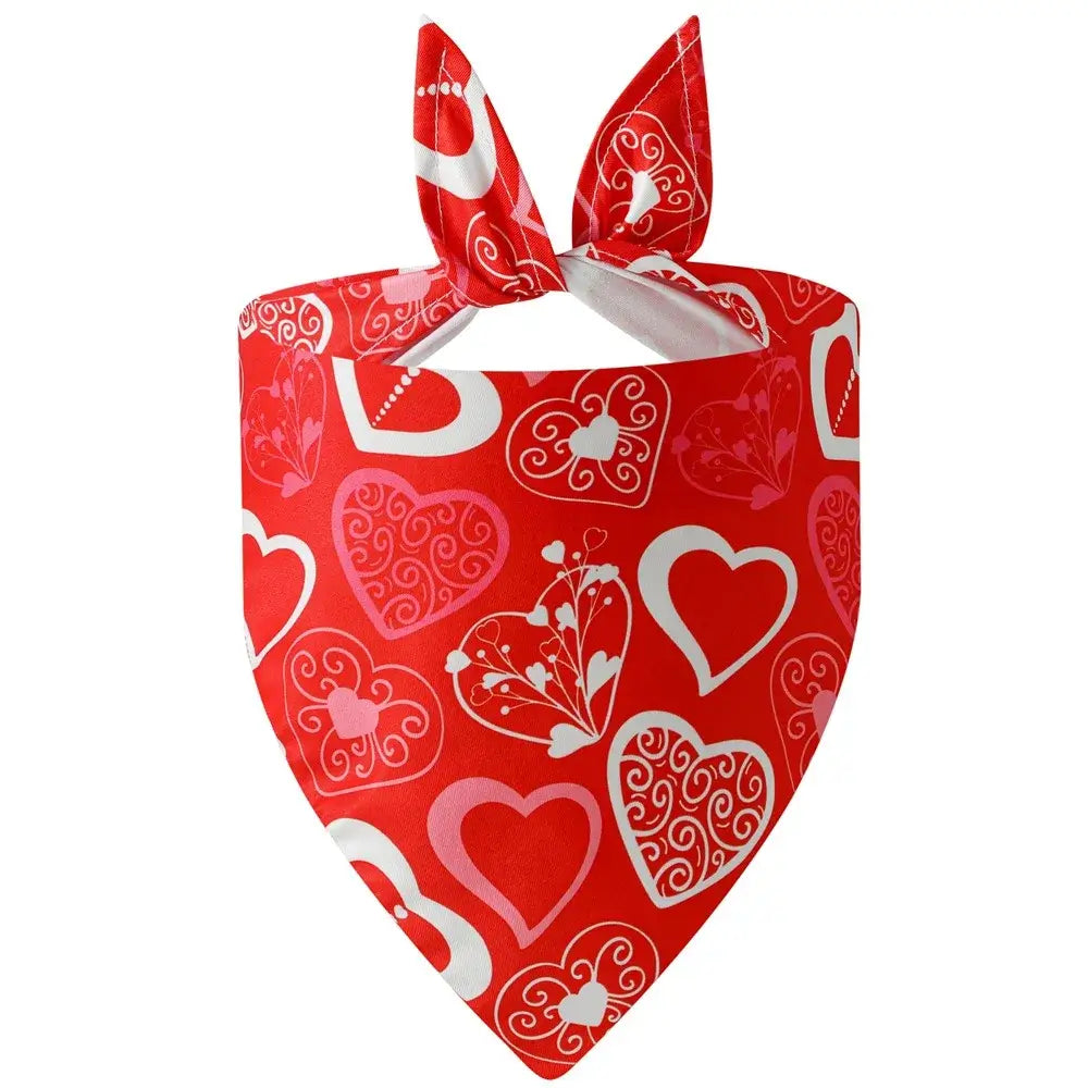 LovePrint™ Valentine Bandana Pets Supplies Shop